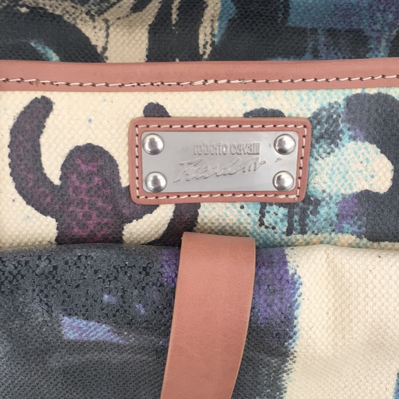 Italian print canvas Handbag - Picture 3 of 7